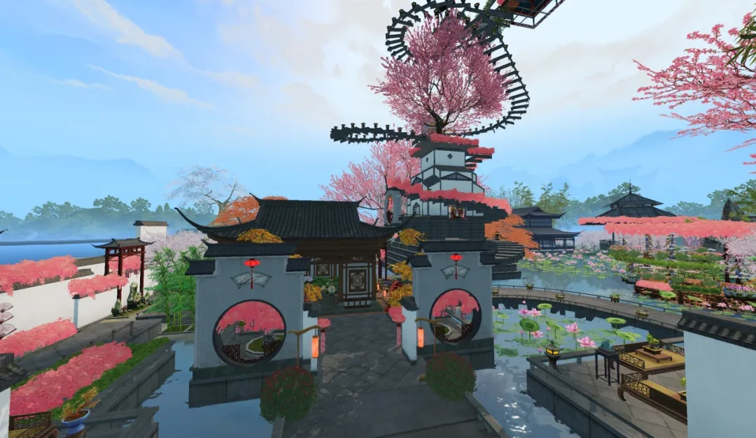 《天下》手游中秘藏的桃源仙境?陶渊明看了都点赞!